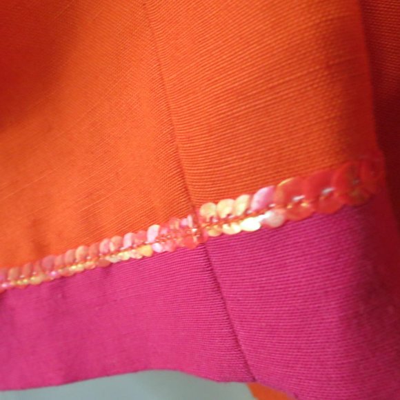 TABLE EIGHT - QUIRKY LINEN/VISCOSE BLEND JACKET - SIZE 8. - Picture 3 of 6